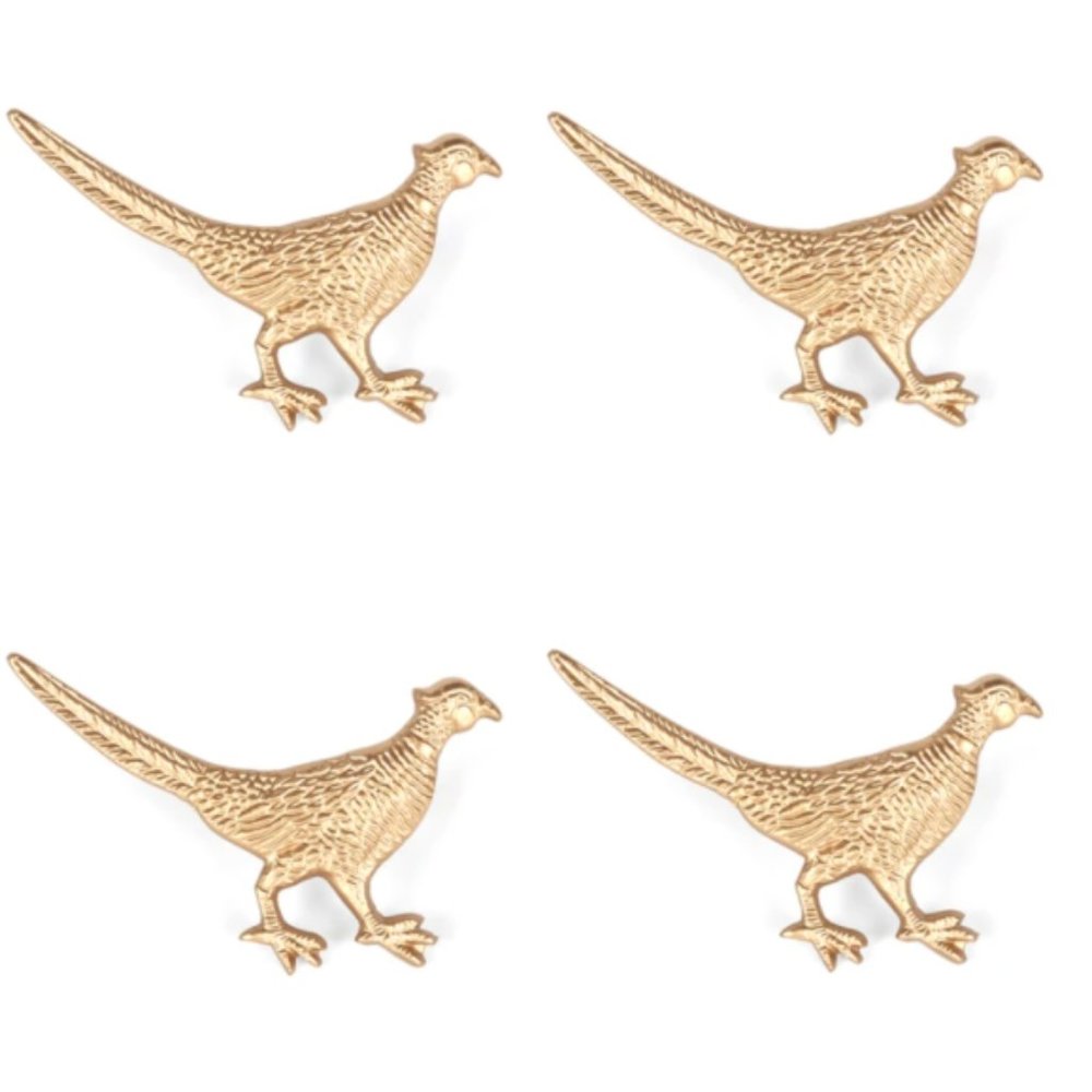 REGENCY PHEASANT NAPKIN RING (4PK)